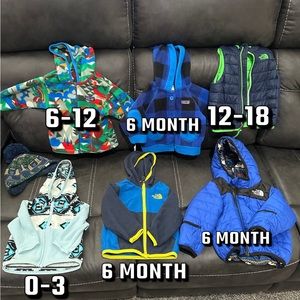 The North Face and Patagonia jackets